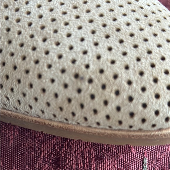 Beige Perforated Slip-On Mules - Picture 9 of 9